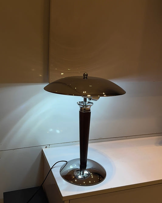 Chrome Disc Lamp