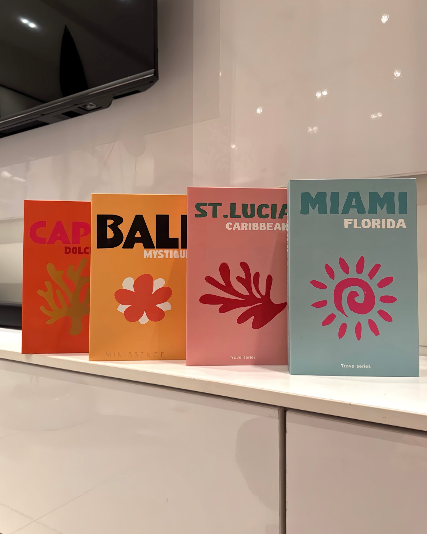 Travel-themed Faux Books