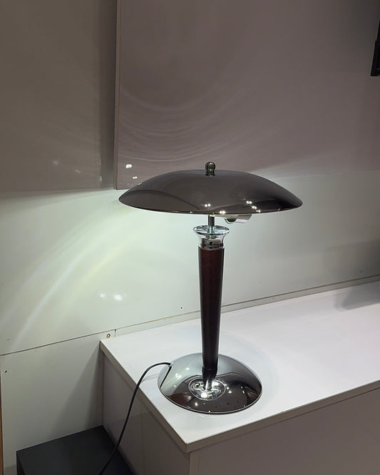 Chrome Disc Lamp