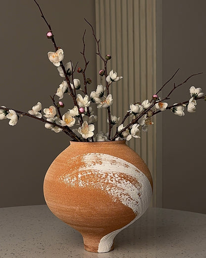 Brushed Clay Vase
