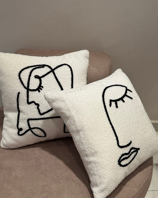 Abstract Face Pillow