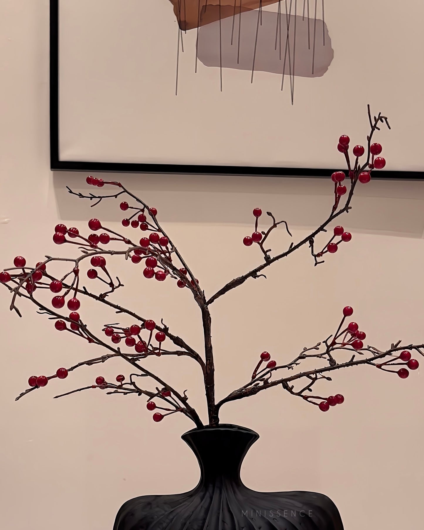 Red Berries Faux Flower