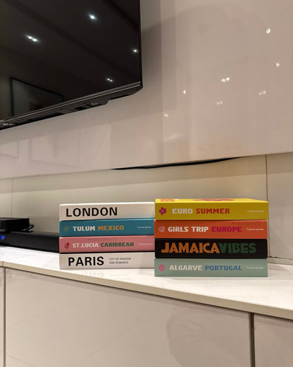 Travel-themed Faux Books