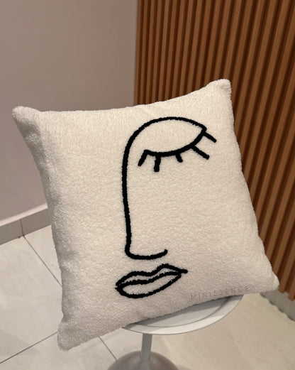 Abstract Face Pillow