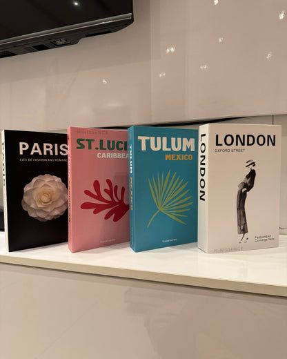 Travel-themed Faux Books