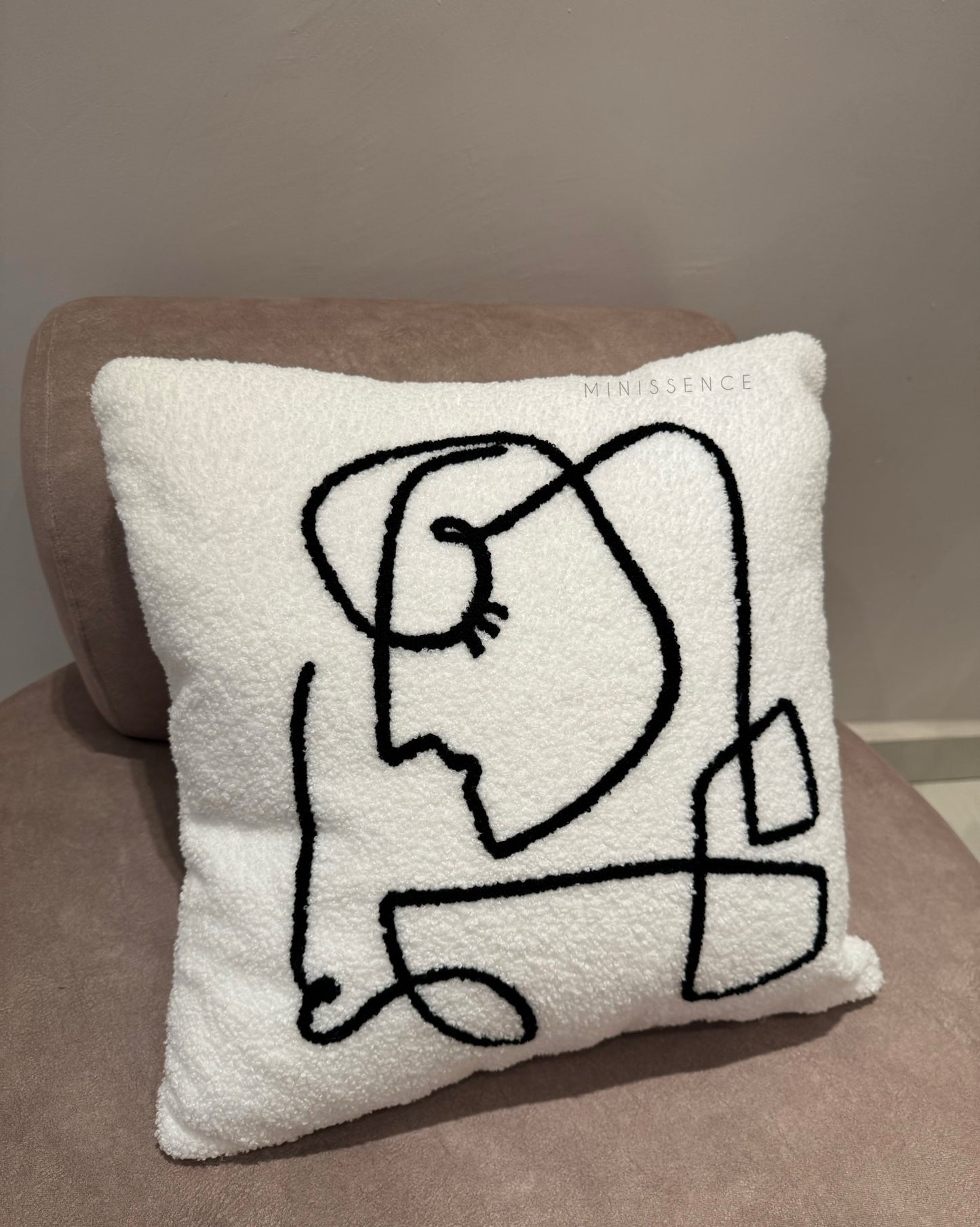 Abstract Face Pillow