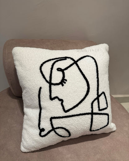 Abstract Face Pillow
